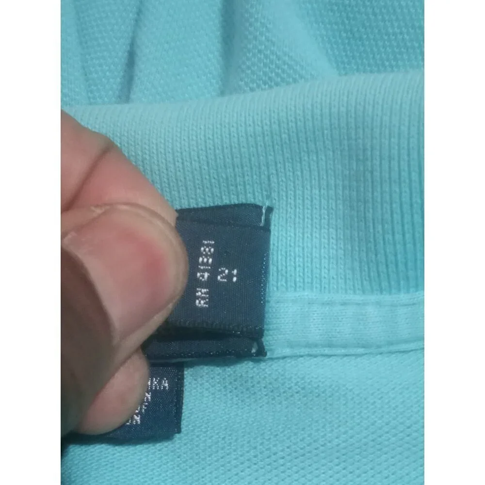 Polo Ralph Lauren Short Sleeve Collared Polo Shirt Light Blue Men's Size XLT